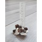 Karácsony feliratos asztaldísz