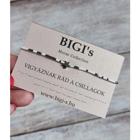 MORSE - Vigyáznak Rád a csillagok karkötő 