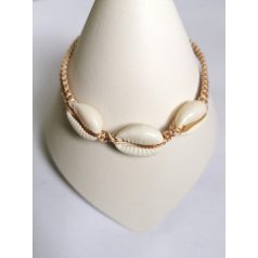 Navy macrame karkötő