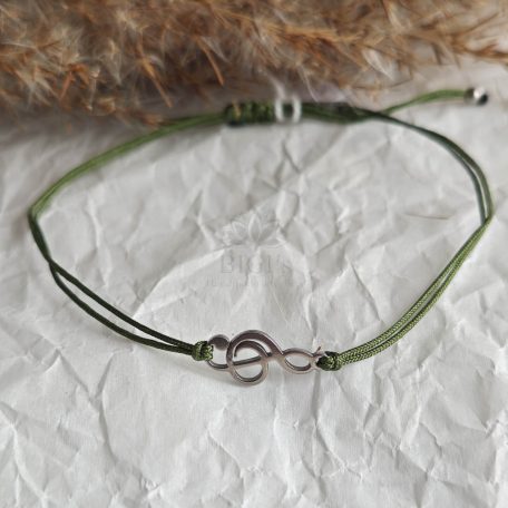 Hangjegy Minimál karkötő - Nemesacél 