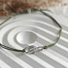 Hangjegy Minimál karkötő - Nemesacél 