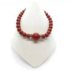 Damen Karkötő Vörös Jáspis-Korall