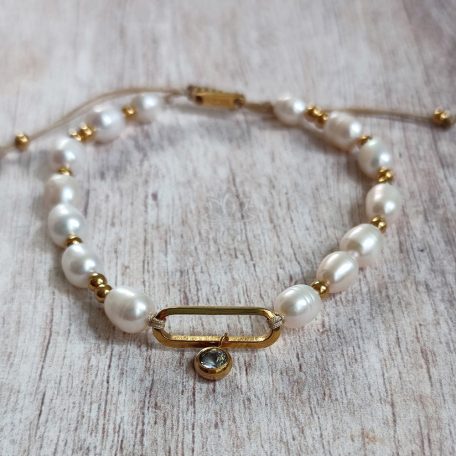 OJO Gold and pearl karkötő 