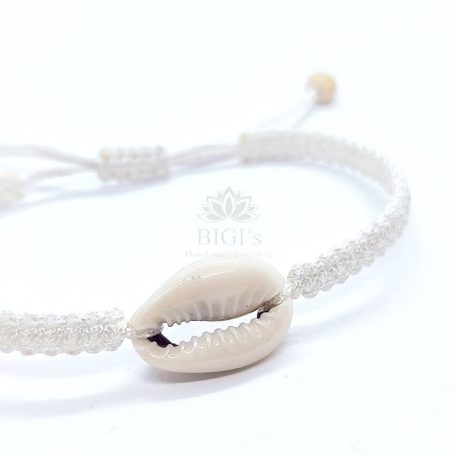 Navy macrame karkötő