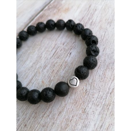 Páros ásvány karkötő - Black & White LOVE