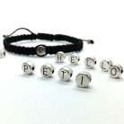 Navy macrame karkötő