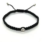 Navy macrame karkötő