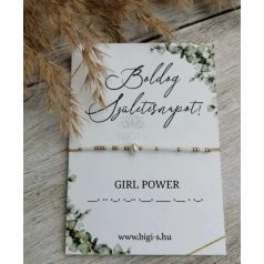 MORSE - GIRL POWER karkötő (simple) 