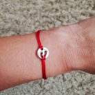 Védelmező piros karkötő kabbala