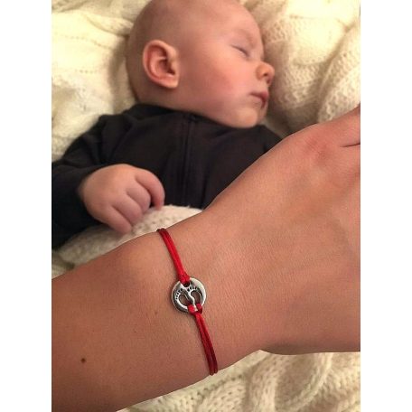 Védelmező piros karkötő kabbala