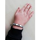 Telefonszámos macrame karkötő