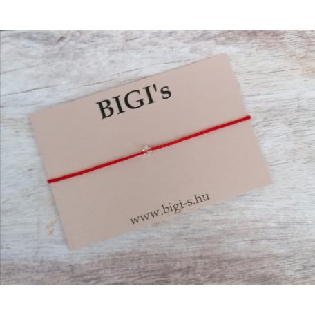 Védelmező piros karkötő kabbala