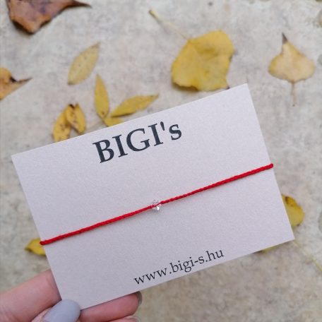 Védelmező piros karkötő kabbala