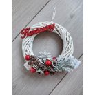 Karácsony feliratos ajtódísz