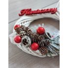 Karácsony feliratos ajtódísz