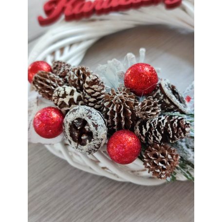 Karácsony feliratos ajtódísz