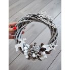 Boldog Karácsonyt - Rénszarvasos ajtódísz