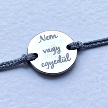 Nem vagy egyedül karkötő