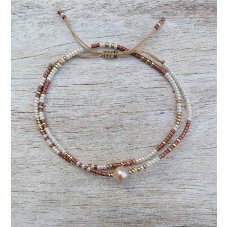 MIGI Pearl "L" - Bronz karkötő 