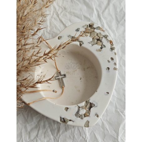 Kereszt Minimál karkötő - Nemesacél 