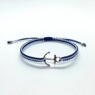 Navy macrame karkötő