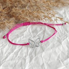 Pillangó Minimál karkötő - Nemesacél 