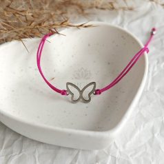 Pillangó Minimál karkötő - Nemesacél 