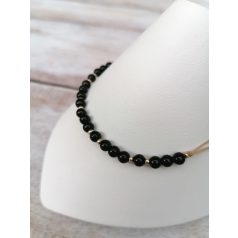 Summer - Black Minimál karkötő