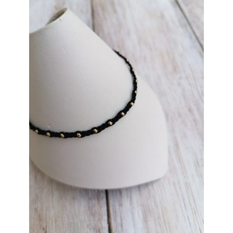 SPUN Black&Gold karkötő fonott minimálsílus