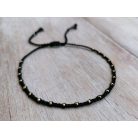 SPUN Black&Gold karkötő fonott minimálsílus