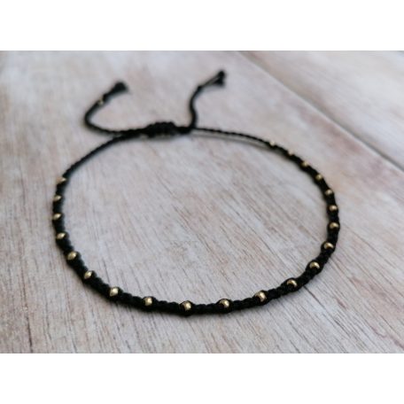 SPUN Black&Gold karkötő fonott minimálsílus