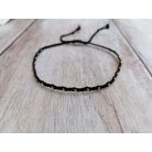 SPUN Black&Gold karkötő fonott minimálsílus