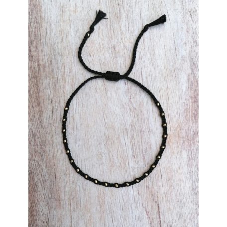 SPUN Black&Gold karkötő fonott minimálsílus