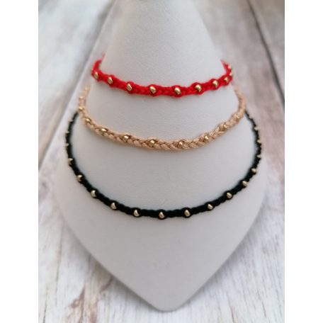 SPUN Black&Gold karkötő fonott minimálsílus